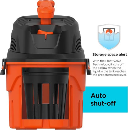 BLACK+DECKER Shop Vacuum Wet and Dry, 3 Gallon 3.0 Peak HP, 3-in-1 Portable - Image 6