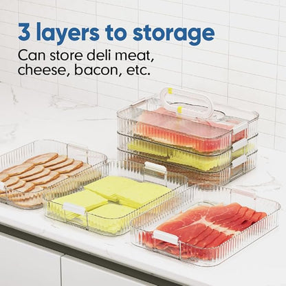 Deli Meat Container for Fridge Organizers and Storage, Lunch Meat Container for - Image 2