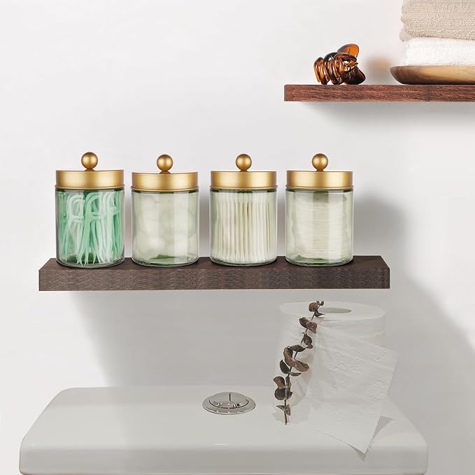 Amolliar Sage Green Apothecary Glass Jar - Image 4