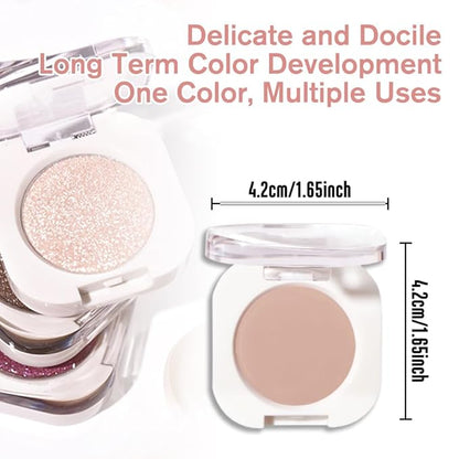 Light Brown Single Matte Eyeshadow Makeup, Neutral Powde Eye Shadow - Image 5