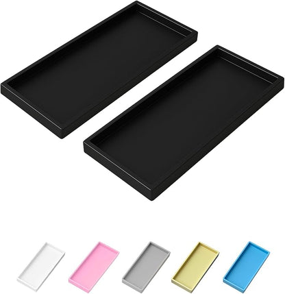 Vanity and Bathroom Tray, 11.8" ABS Countertop Organizer, Waterproof Vanity Tray by Unknown