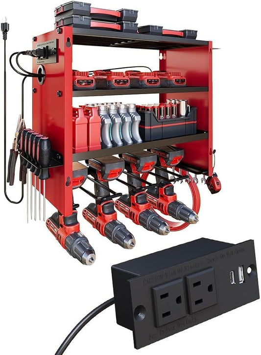 4 Layers Power Tool Organizer Wall Mount by DIOOSN