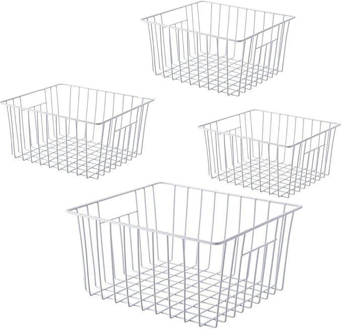 Freezer Wire Baskets, Kitchen Storage Organizer Bins by Y.Z.Bros