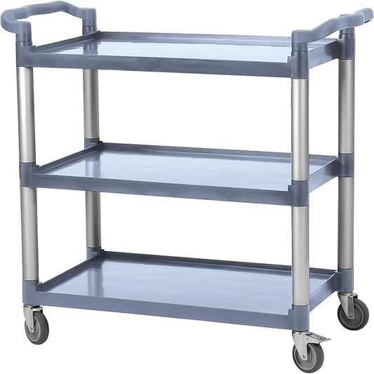 3-Tier Plastic Service Utility Cart by Unknown