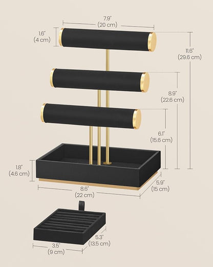 SONGMICS Bracelet Holder Stand, Jewelry Display Stand, Jewelry Organizer - Image 5