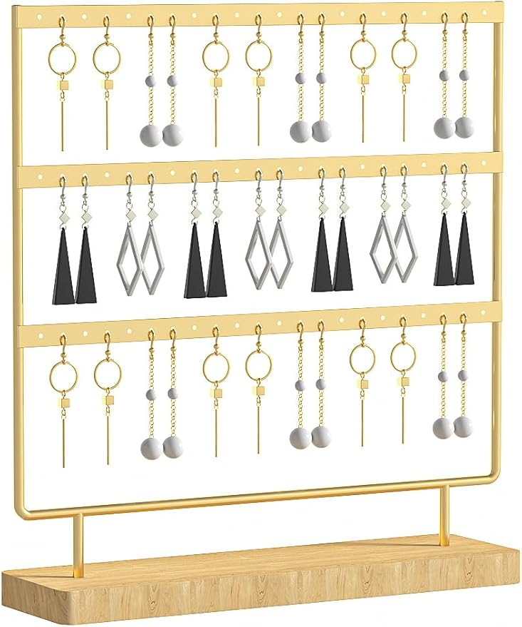 Earring Holder Organizer, Pierced Large Earrings Display Stand by Ausalivan