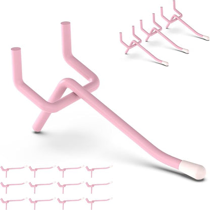 HUHOLE Pegboard Hooks 2 Inch 50PC, Fit 1/4" or 1/8" Pegboard, Ideal Peg Board by HUHOLE
