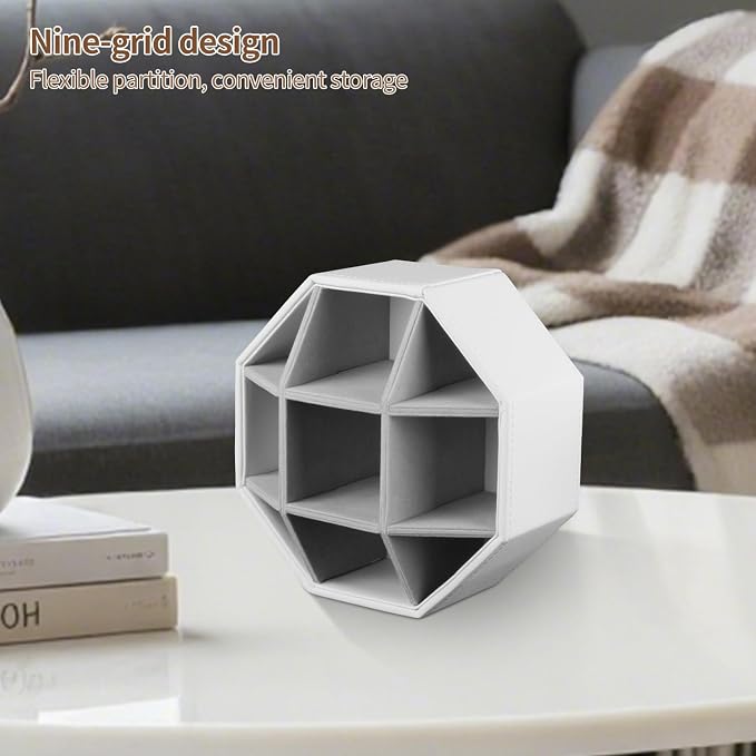 YAPISHI Swivel Remote Control Holder, 9 Rooms Desk Organizer and Decorations - Image 6