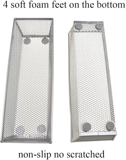 HAHIYO Stackable Mesh Tray Cup 9 x 3 x 2 inches Sturdy Container - Image 2