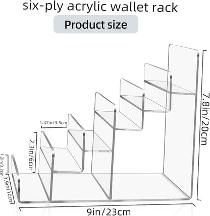 Acrylic Wallet Display Stand Purse Handbag Organizer, Acrylic Display Shelf - Image 3