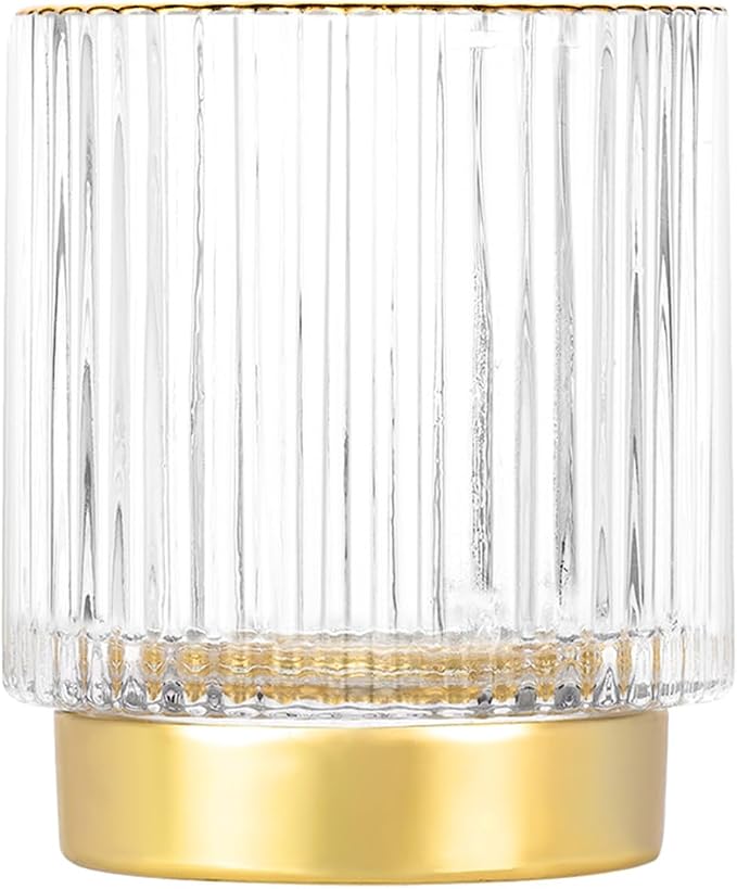 DASITON Makeup Brush holder Organizer, Crystal Cosmetic Makeup Brush Glass by DASITON