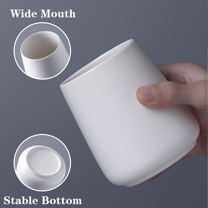 White Toothbrush Holder for Bathroom - Image 2