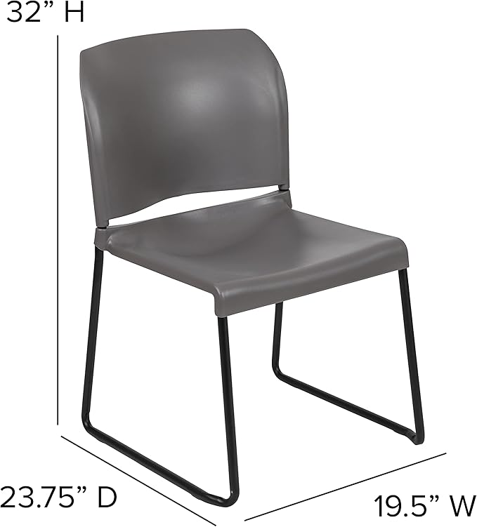 Flash Furniture Hercules Series Contoured Stacking Chairs - Image 3