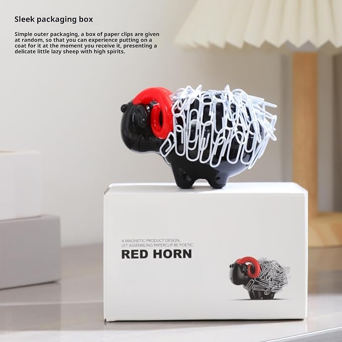 ​​Running Ostrich Magnetic Paper Clip Holder and Jewelry Storage Organizer - Image 4