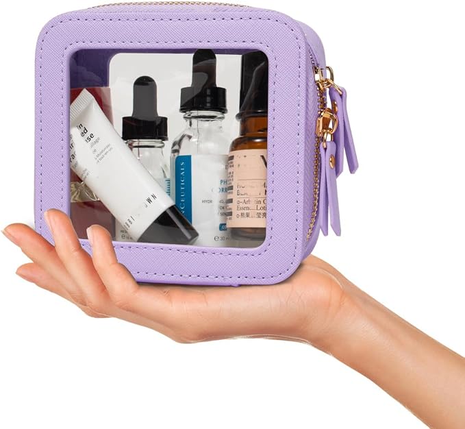 Travel Clear Makeup Bag Set, TSA Approved Cosmetic Bag Case - Image 6