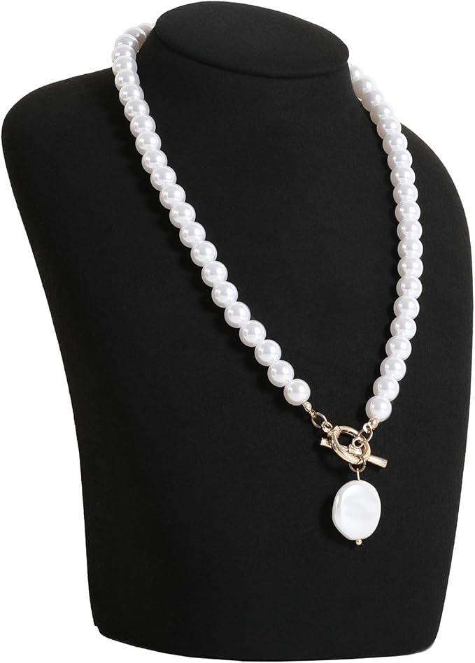 GemeShou Black necklace hanger jewelry organizer, Velvet jewelry stand necklace by GemeShou