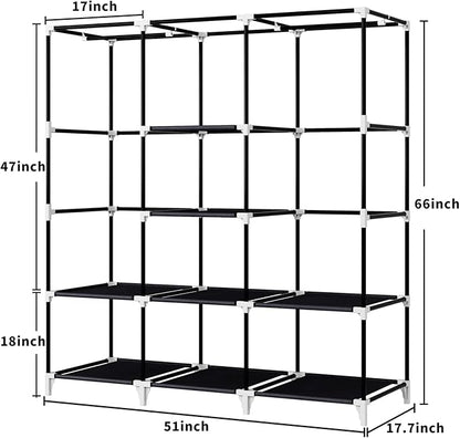 Portable Closet, 51 Inch Wardrobe Closet - Image 4