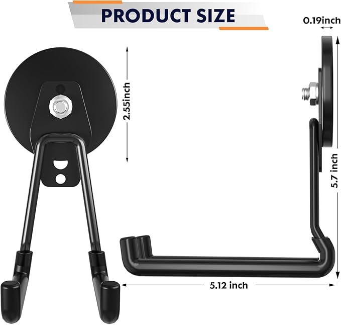 Heavy Duty Storage Magnetic Utility Hooks Large Garage Magnet Hooks - Image 5