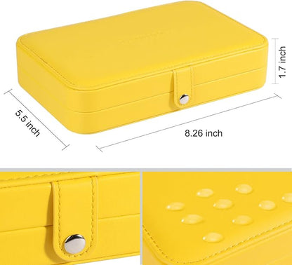 LANDICI Small Jewelry Box for Women Girls, PU Leather Travel Jewelry Organizer - Image 6