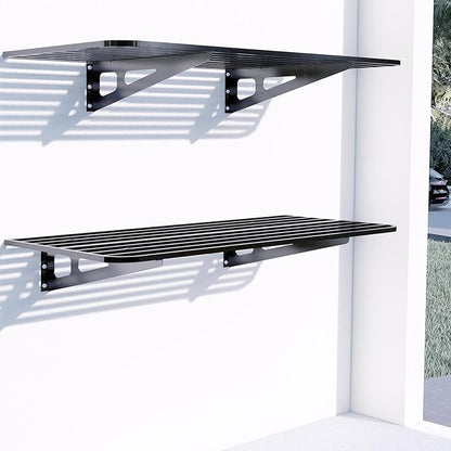 Garage Wall Shelving 2-Pack 2x4ft 24-inch-by-48-inch Wall Shelf Garage Storage by ZoffyFabrizio
