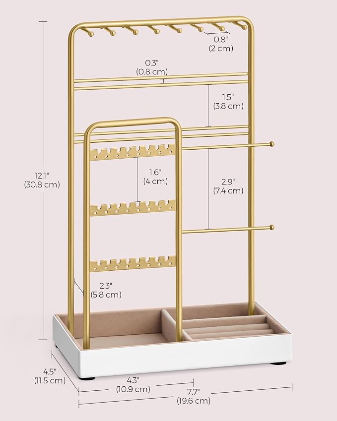 SONGMICS Jewelry Holder, Jewelry Organizer, Jewelry Display Stand - Image 6