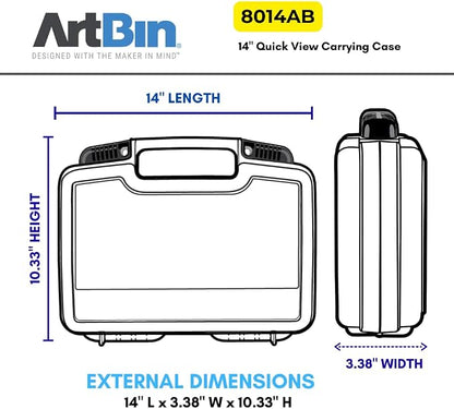 ArtBin 8014AB 14 Inch Quick View Carrying Case - 14 in. x 3.375 in. x 10.25 in. - Image 3