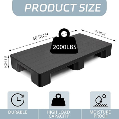 1 Pcs Plastic Pallet for Basement Storage Easy Stack Lightweight Floor Pallet - Image 2