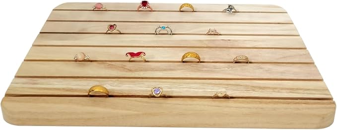 Natural Wood Business Card Holder Wooden Earring Display Stands Jewelry Retail - Image 3