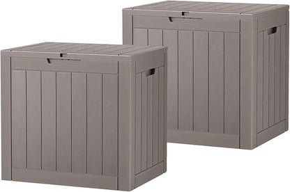 32 * 2 Gallon Outdoor storage deck Box Waterproof ，garden tool, backyard cushion by WTFGO
