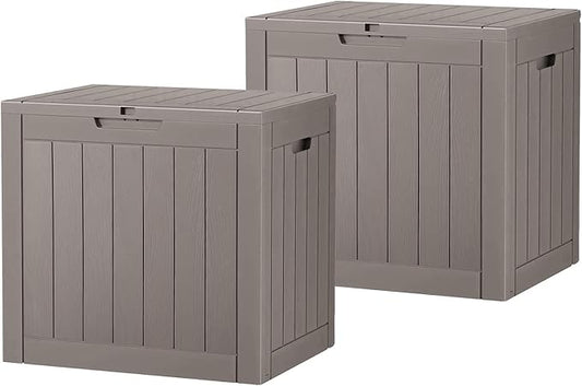 32 * 2 Gallon Outdoor storage deck Box Waterproof ，garden tool, backyard cushion by WTFGO