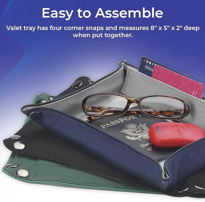 Valet Tray for Men and Women, EDC Catchall Organizer for Jewelry Phone Coins - Image 7