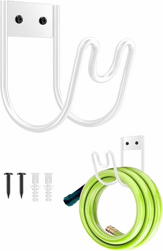 Metal Garden Hose Holder, Sturdy Wall Mounted Water Hose Hanger, Solid Hose Hook by Unknown