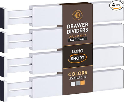 4-Pack Bamboo Drawer Dividers by Bamb%C3%BCsi