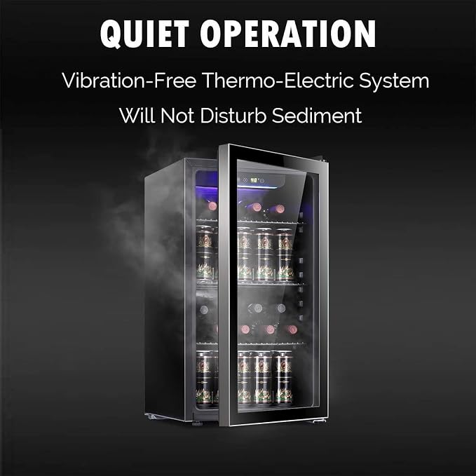 Antarctic Star 26 Bottle 130 Can Wine Cooler/Cabinet Beverage Refrigerator Mini - Image 2