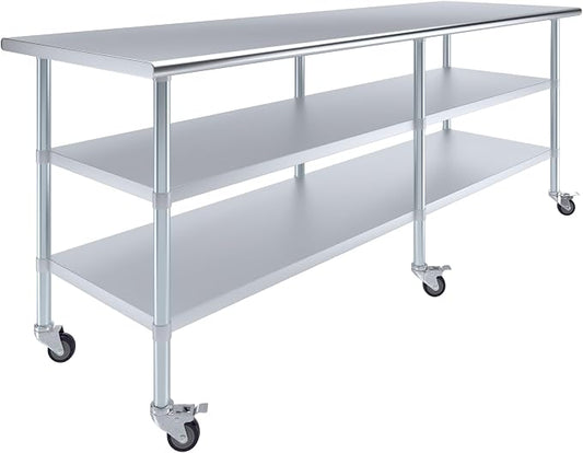 AmGood Stainless Steel Work Table by AmGood