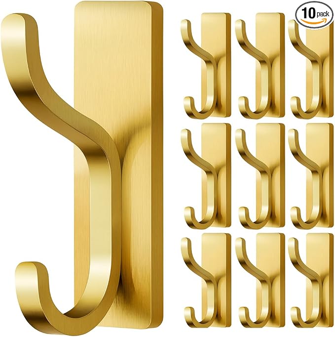 10-Pack Wall Hooks for Hanging Towels by pickpiff