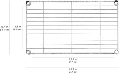 Amazon Basics 4-Shelf Steel Wire Storage Rack, Adjustable, Easy Assembly - Image 6