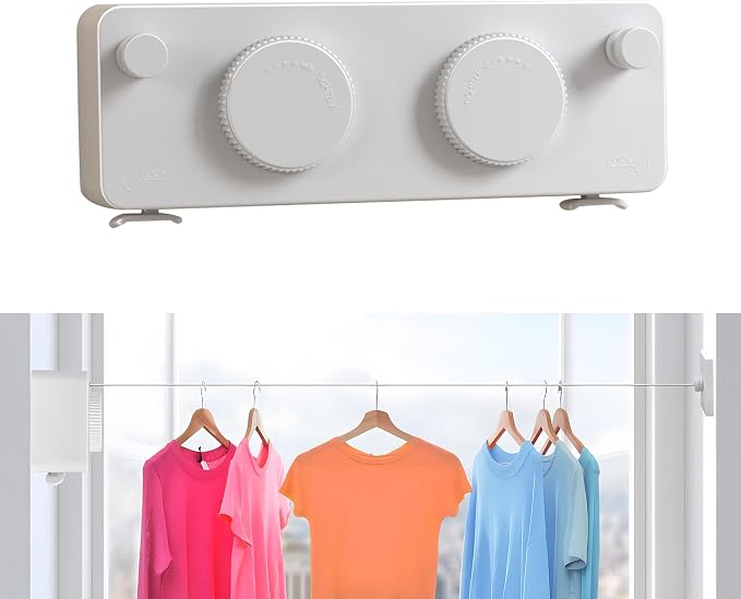 JOOM Retractable Clothesline Indoor Outdoor Clothes Line by JOOM