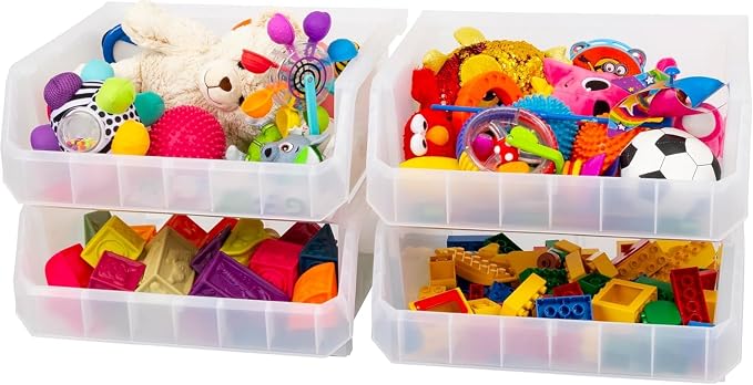 Plastic Containers for Organizing and Storage Bins for Closet, Garage or Pantry - Image 7