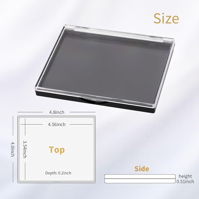 Magnetic Makeup Palette with Clear Top, 5 Pack Empty Eyeshadow Palettes depots - Image 2