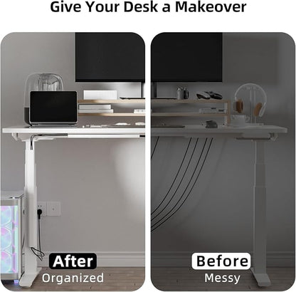 YECAYE 157in Cable Management, Cord Organizer, Easy Install Self-Adhesive Cable - Image 7