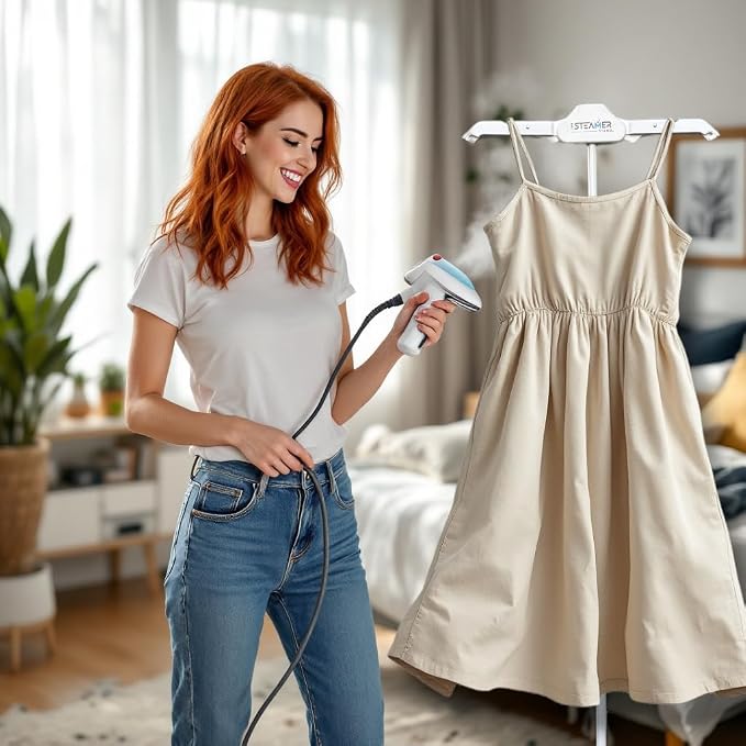 Deluxe | Adjustable Standing Garment Steaming Rack - Image 9