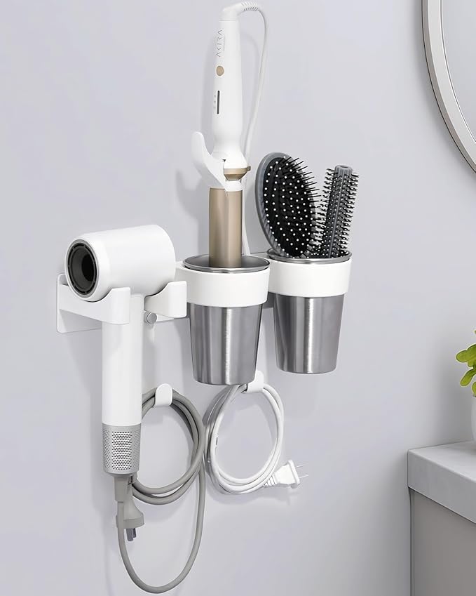 Hot Tools Organizer, Hair Tool Organizer Wall Mount Aluminum Alloy, by Chochoyah