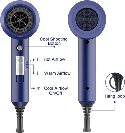 Slopehill Professional Ionic Hair Dryer, Powerful 1800W Fast Drying Low Noise - Image 6