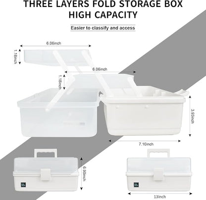 Creahaus 13 inch Art Craft Organizer Storage Box - Image 2