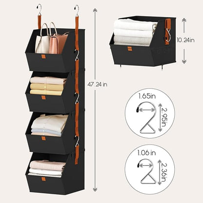 Hanging Closet Organizer 4 Tier - Image 3