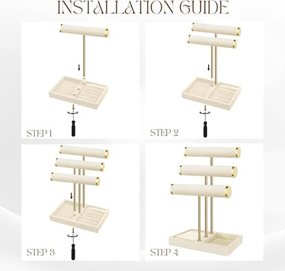 Flexzion 3 Tier Bracelet Holder Display Stand - Image 7