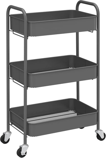 CAXXA 3-Tier Rolling Metal Storage Organizer by CAXXADIRECT
