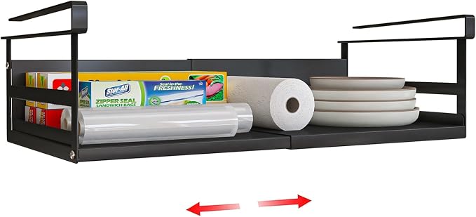 Expandable Under Cabinet Shelf Organizer by SHINEWON