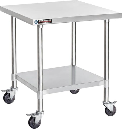 DuraSteel 30x30 NSF Stainless Steel Cart Work Table by DuraSteel